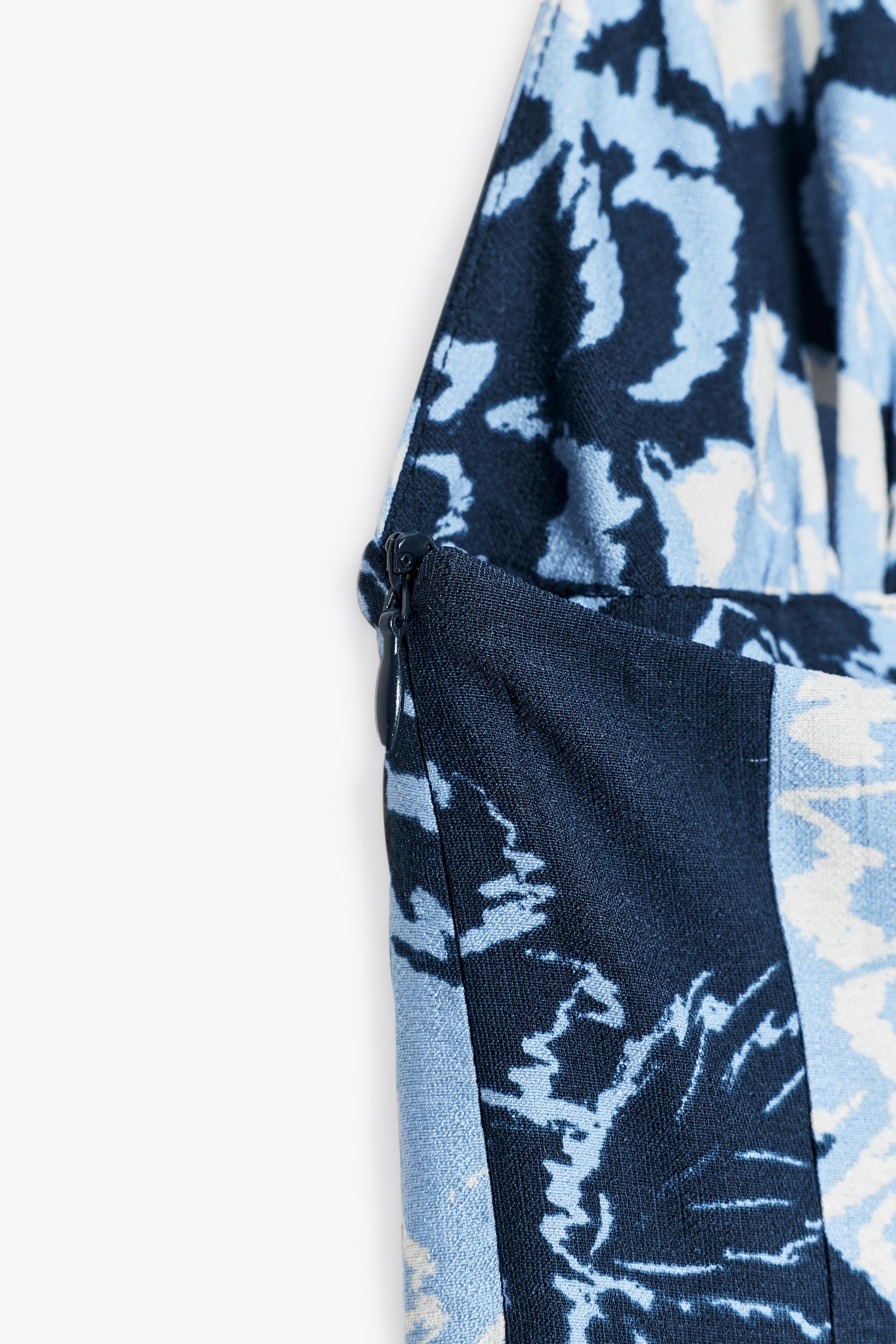 ROBE MI-LONGUE HALTER À IMPRIMÉ FLORAL